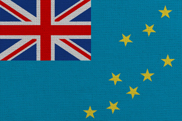 Tuvalu fabric flag
