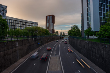 LEEDS, UK -JUNE 2, 2019: Landscape around city of Leeds, United Kingdom