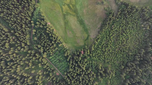 Landschaften in Hessen aus der Luft