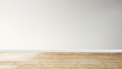 Large luxury modern bright interior with blank wall