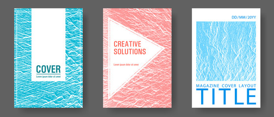 Catalog cover vector templates.