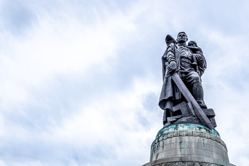 Soviet era Treptow park in East Berlin