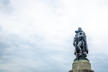 Soviet era Treptow park in East Berlin