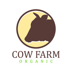 Logo for cow / cattle farms and for meat shops
