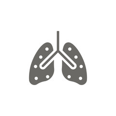 Lungs, anatomy icon. Element of blood donation icon. Premium quality graphic design icon. Signs and symbols collection icon for websites, web design, mobile app