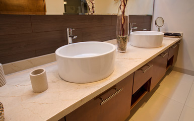 interior of modern bathroom