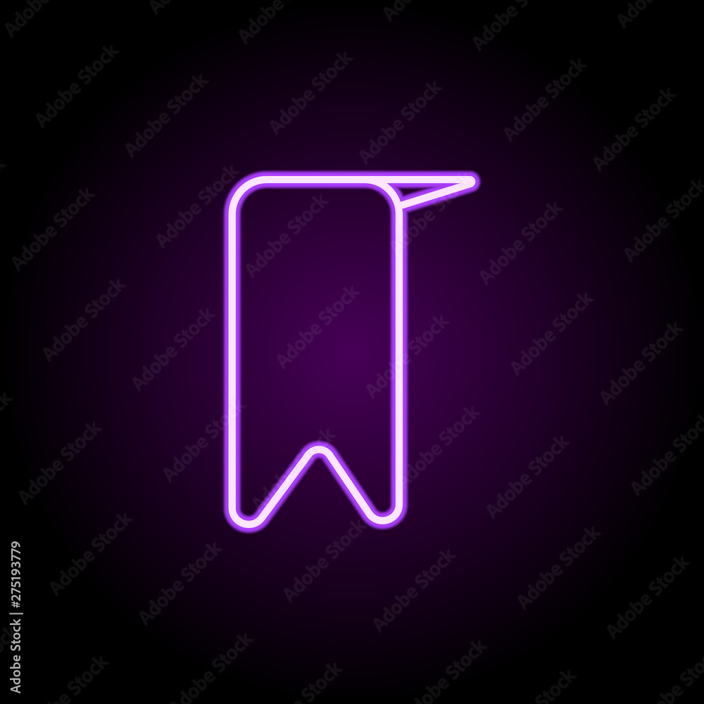 Poster graphic design in monitor neon icon. elements of web set. simple icon for websites, web design, mobi
