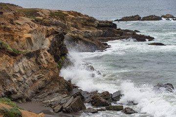 High surf off Gualala Point near Sea Ranch, N. California