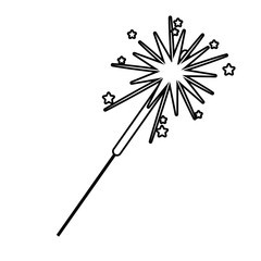 Isolated firework symbol design vector illustrator