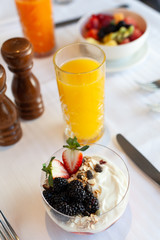 frutas con yogurt 