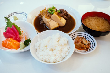All delicious Japanese food