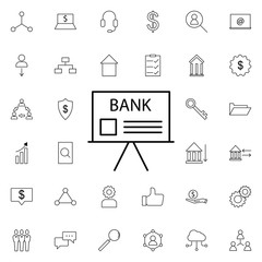 bank icon. Universal set of business for website design and development, app development