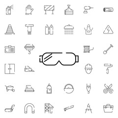 protective glasses icon. Universal set of construction for website design and development, app development