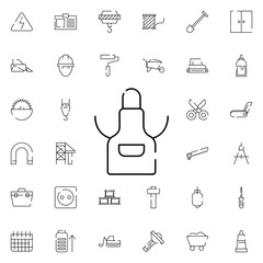 apron, protection icon. Universal set of construction for website design and development, app development