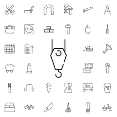 crane icon. Universal set of construction for website design and development, app development