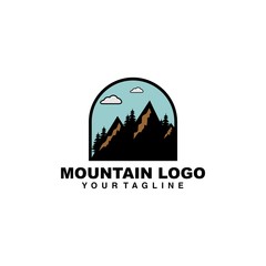 mountain adventure climbing logo design
