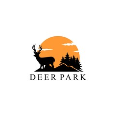 deer park outdoor logo design