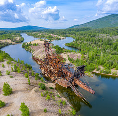Abandoned Gold Dredge