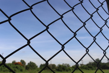 Fototapeta premium fence with barbed wire