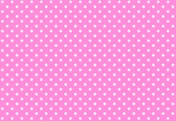 pink polka dot background - obrazy, fototapety, plakaty