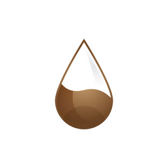 water is made of wood with a natural brown color logo vector