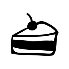 Cake icon vector