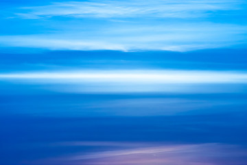 Fototapeta premium Blue sky and soft cloud in blue hour