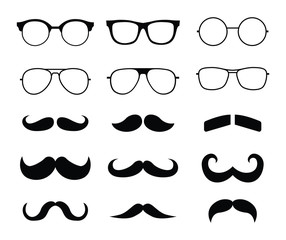 Glasses and Mustache Men Facial Set