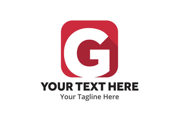 alphabetical g letter logo creative design in flat style with color