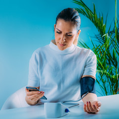 Measuring Blood Pressure, Using Smart Phone to Follow Results