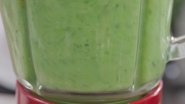 Preparing healthy green food in a blender - MALM FILM