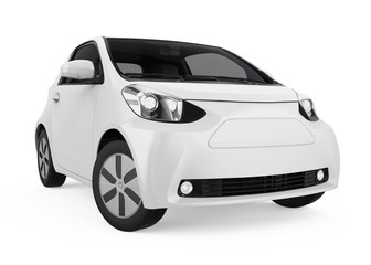 Electric Car Vehicle Isolated