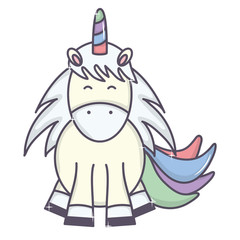 cute adorable unicorn fairy character