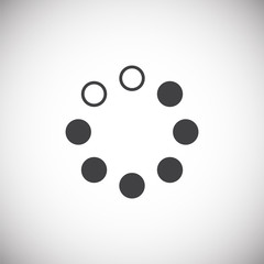 Loading related icon on background for graphic and web design. Simple illustration. Internet concept symbol for website button or mobile app.