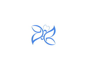 Vector - Butterfly conceptual simple icon. Logo. Vector illustration
