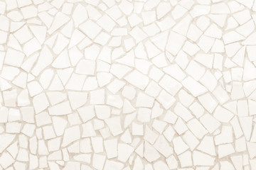 Cream Broken tiles mosaic seamless pattern. cement tile pattern, stone road icon, slab tile, mosaic tile wallpapers for kitchen. - obrazy, fototapety, plakaty