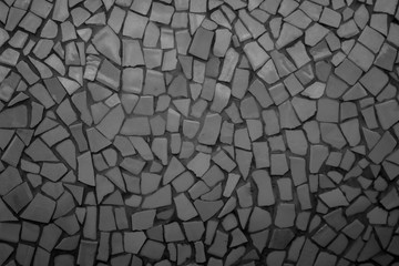 Black Broken tiles mosaic seamless pattern. cement tile pattern, stone road icon, slab tile, mosaic tile wallpapers for kitchen.