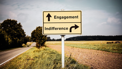 Street Sign to Engagement versus Indifference