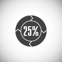 Loading related icon on background for graphic and web design. Simple illustration. Internet concept symbol for website button or mobile app.