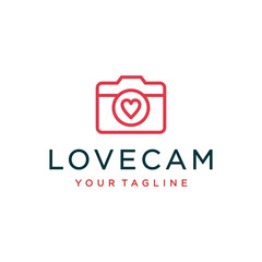 Technology logo design concept. Universal camera logo.