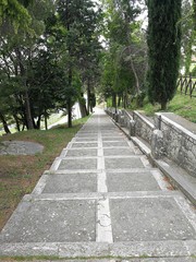 Campolattaro - Scala di accesso alla chiesa del cimitero