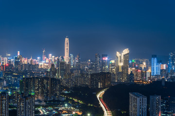 Shenzhen skyline at night