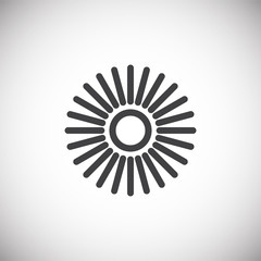 Loading related icon on background for graphic and web design. Simple illustration. Internet concept symbol for website button or mobile app.