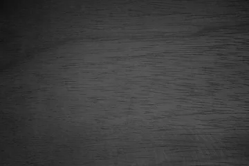 Fotobehang Black wooden wall texture background. black wood background, black wood texture, old dark wooden background, horizontal black wood. © Phokin