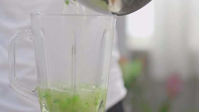 Preparing healthy food in a blender - MALM FILM
