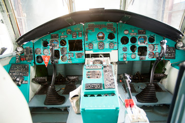 MI-26 helicopter instrument and control panel