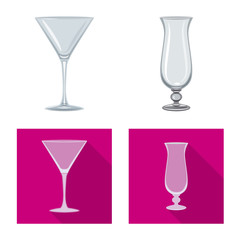 Isolated object of form and celebration sign. Set of form and volume stock vector illustration.