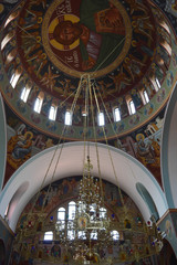 Fototapeta premium Interior of Saint George Church on Paralimni, Cyprus on June 12, 2018.