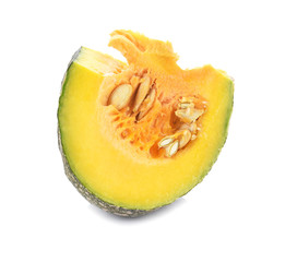 Pumpkin slice isolated on white background