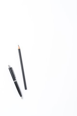 Office background with copyspace. Top view